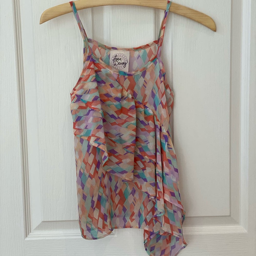 Girls diamond patterned blouse